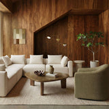 TOV Thao Green Basketweave Swivel Chair