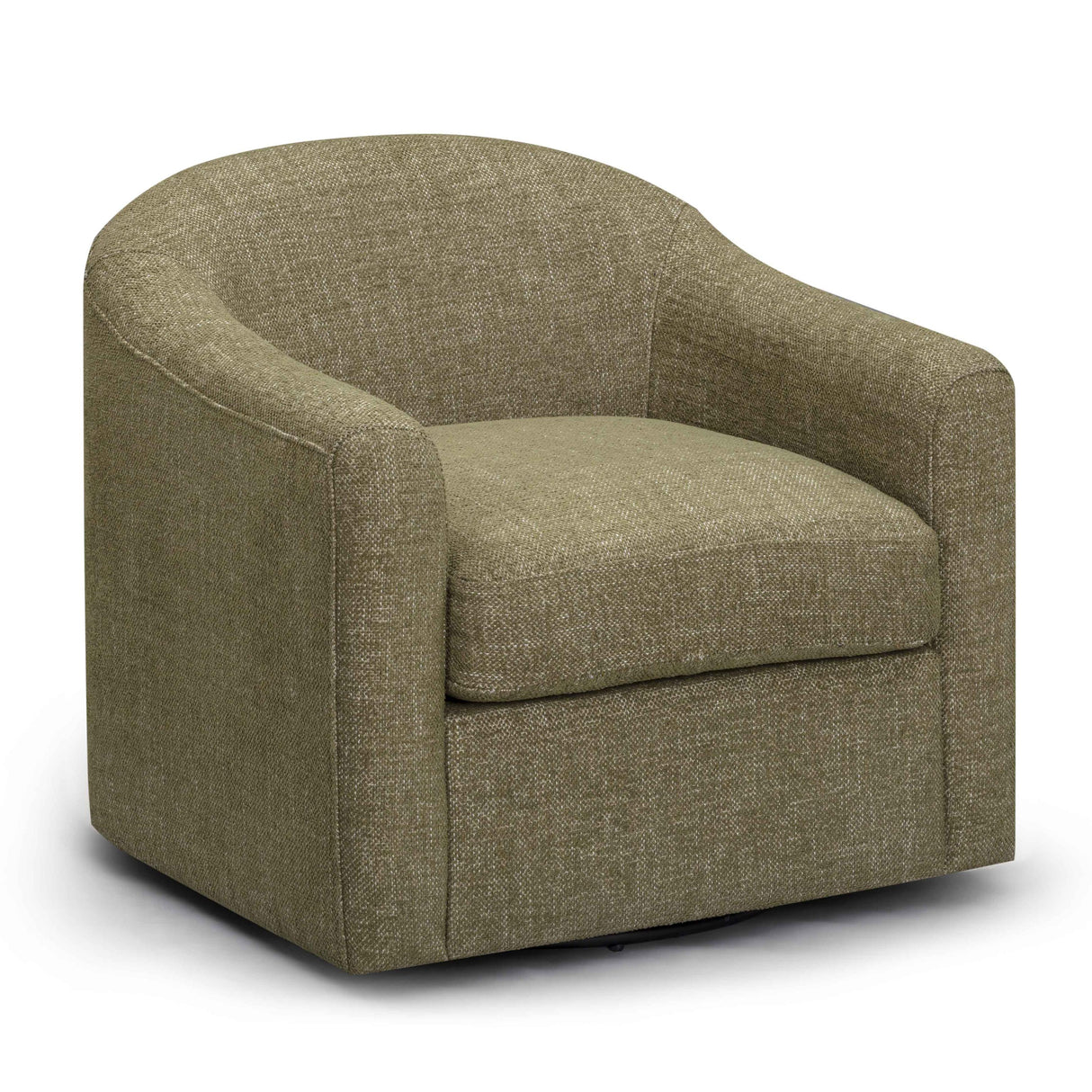 TOV Thao Green Basketweave Swivel Chair