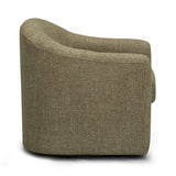 TOV Thao Green Basketweave Swivel Chair