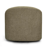 TOV Thao Green Basketweave Swivel Chair