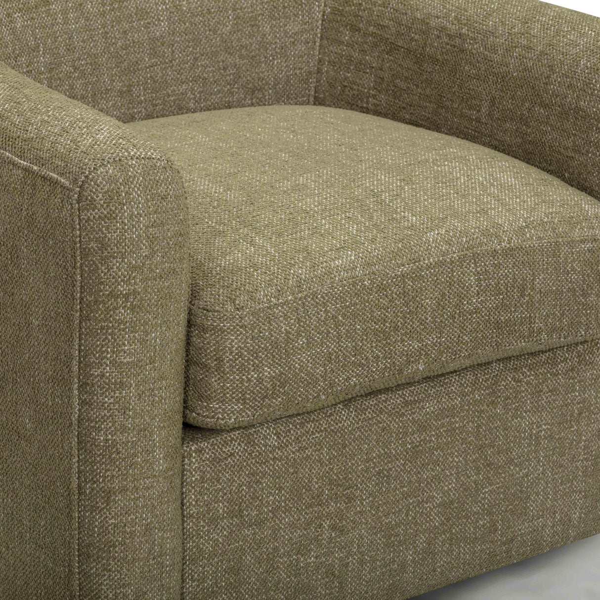 TOV Thao Green Basketweave Swivel Chair