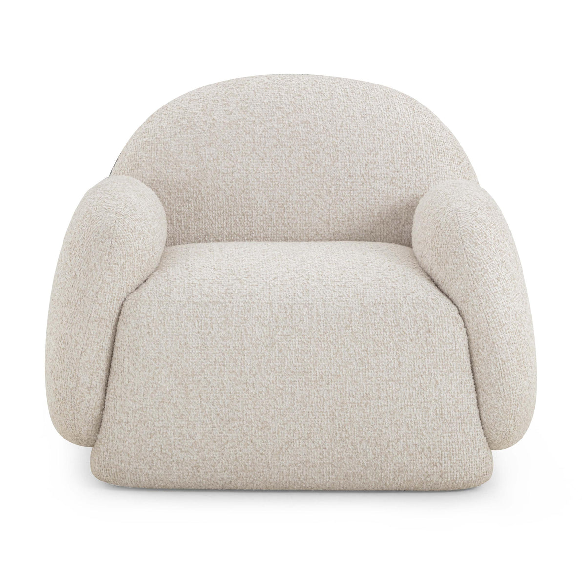 TOV Marius Cream Heavy Texture Accent Chair