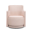 TOV Passe Pink Striped Swivel Chair