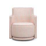 TOV Passe Pink Striped Swivel Chair