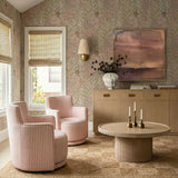 TOV Passe Pink Striped Swivel Chair