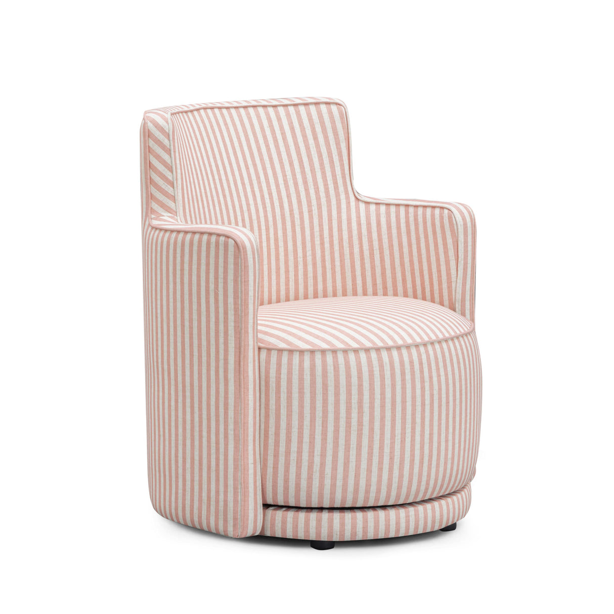 TOV Passe Pink Striped Swivel Chair