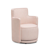 TOV Passe Pink Striped Swivel Chair