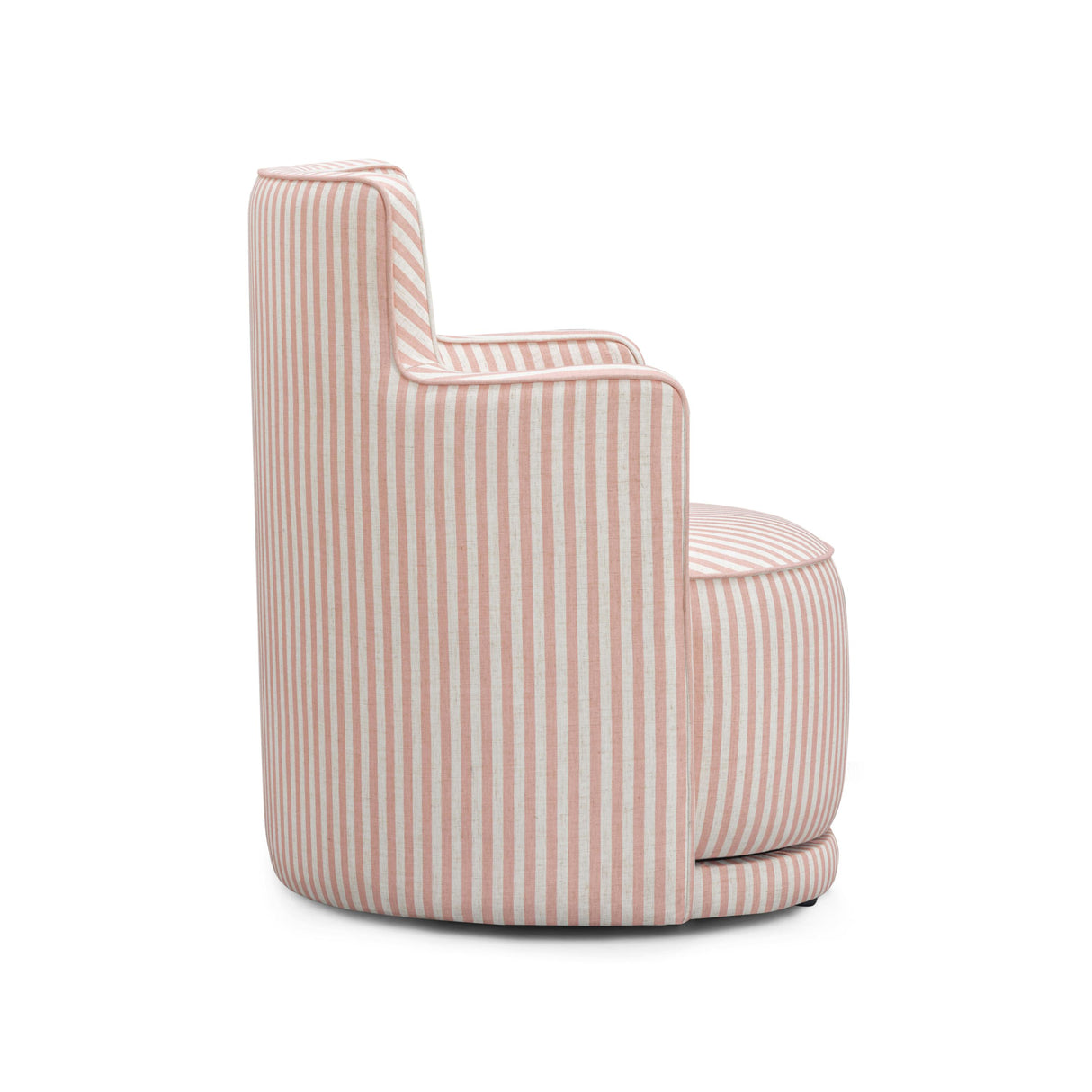 TOV Passe Pink Striped Swivel Chair