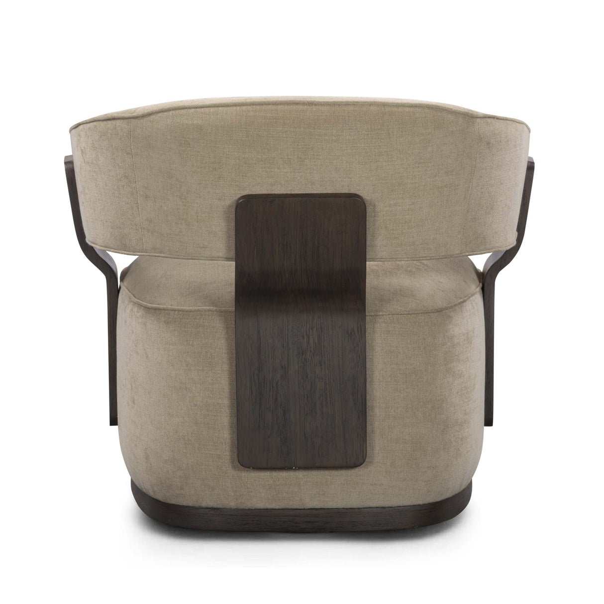 TOV Madison Linen Chenille Swivel Accent Chair in Stone