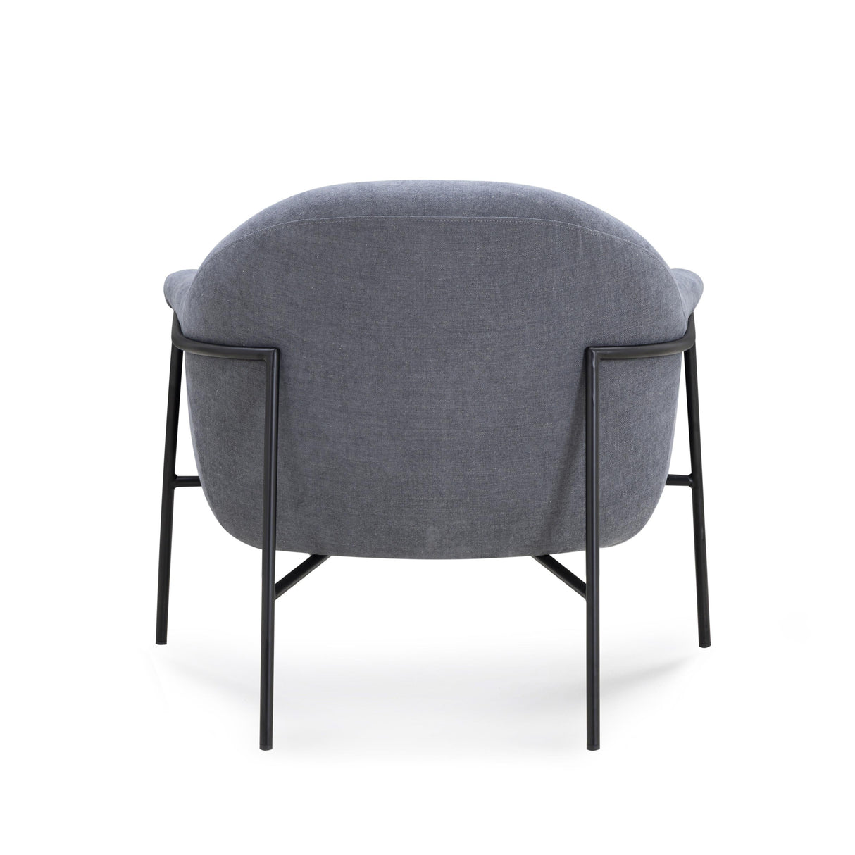 TOV Lua Blue Chenille Accent Chair