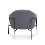 TOV Lua Blue Chenille Accent Chair