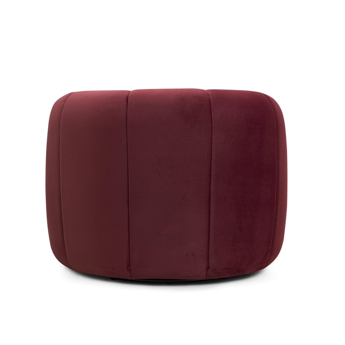 TOV Jasmine Berry Red Velvet Swivel Accent Chair