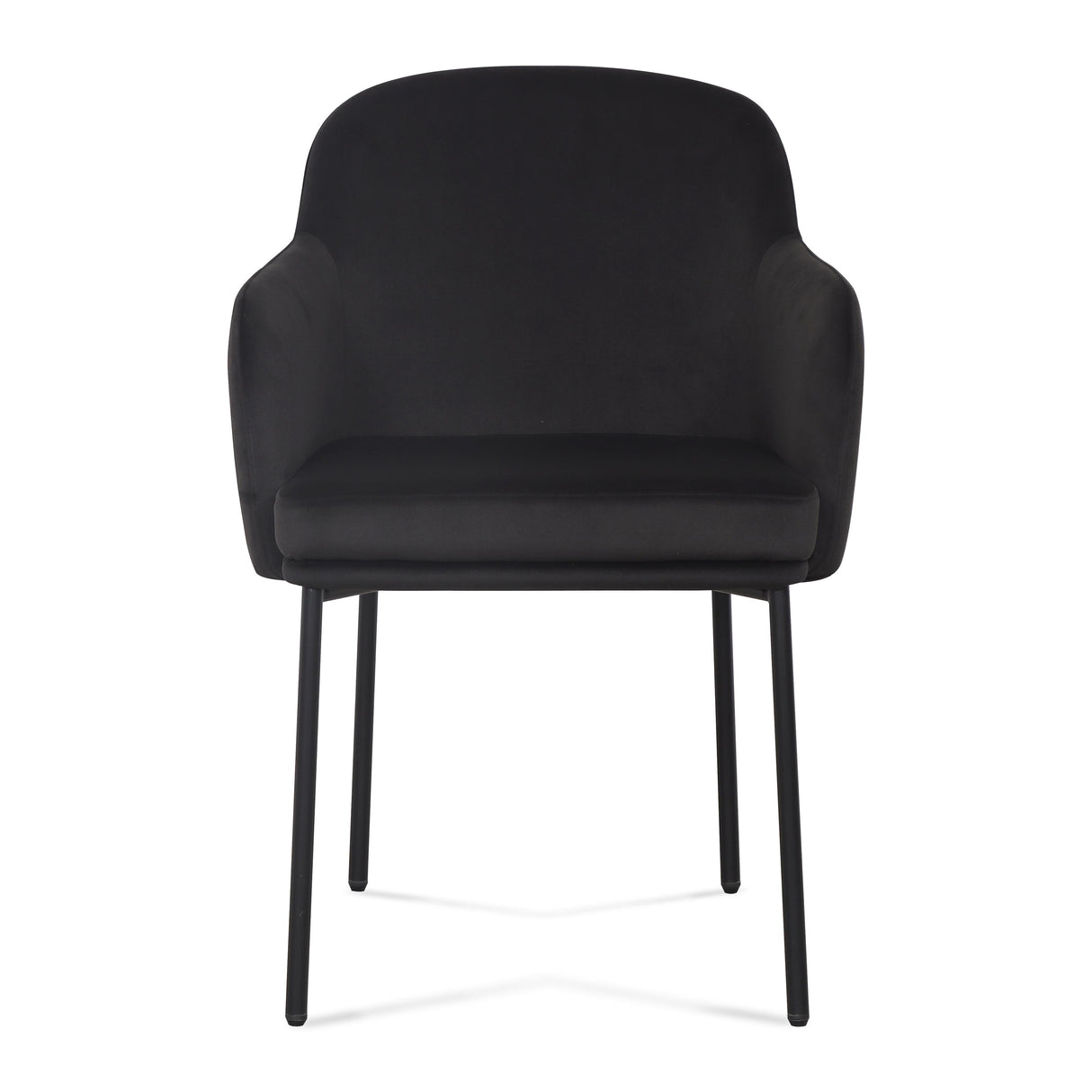 TOV Sydney Black Performance Velvet Armchair Set of 2