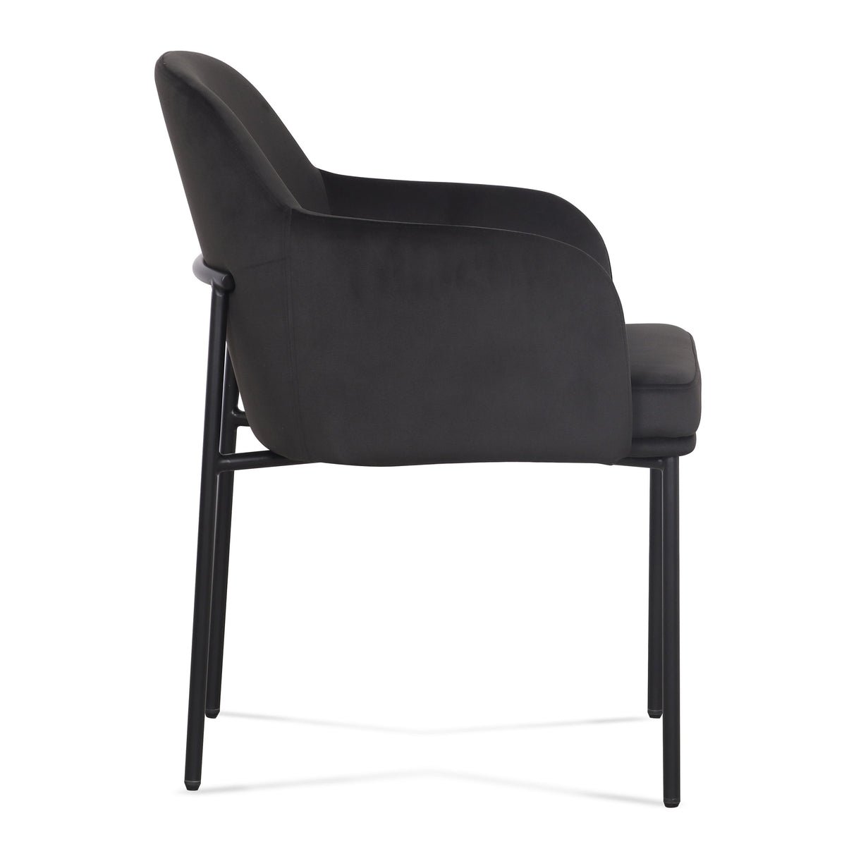 TOV Sydney Black Performance Velvet Armchair Set of 2