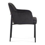 TOV Sydney Black Performance Velvet Armchair Set of 2