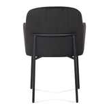 TOV Sydney Black Performance Velvet Armchair Set of 2