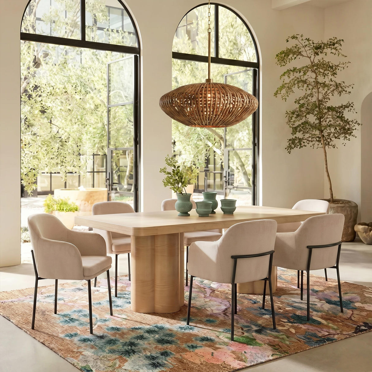 TOV Sydney Taupe Performance Velvet Armchair Set of 2