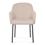 TOV Sydney Taupe Performance Velvet Armchair Set of 2