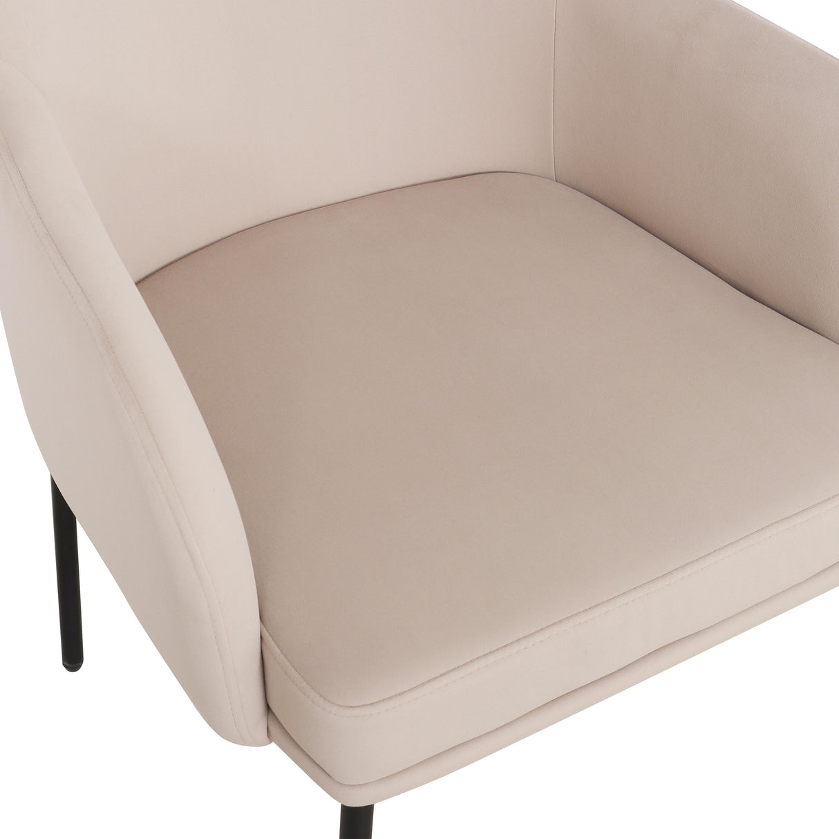 TOV Sydney Taupe Performance Velvet Armchair Set of 2