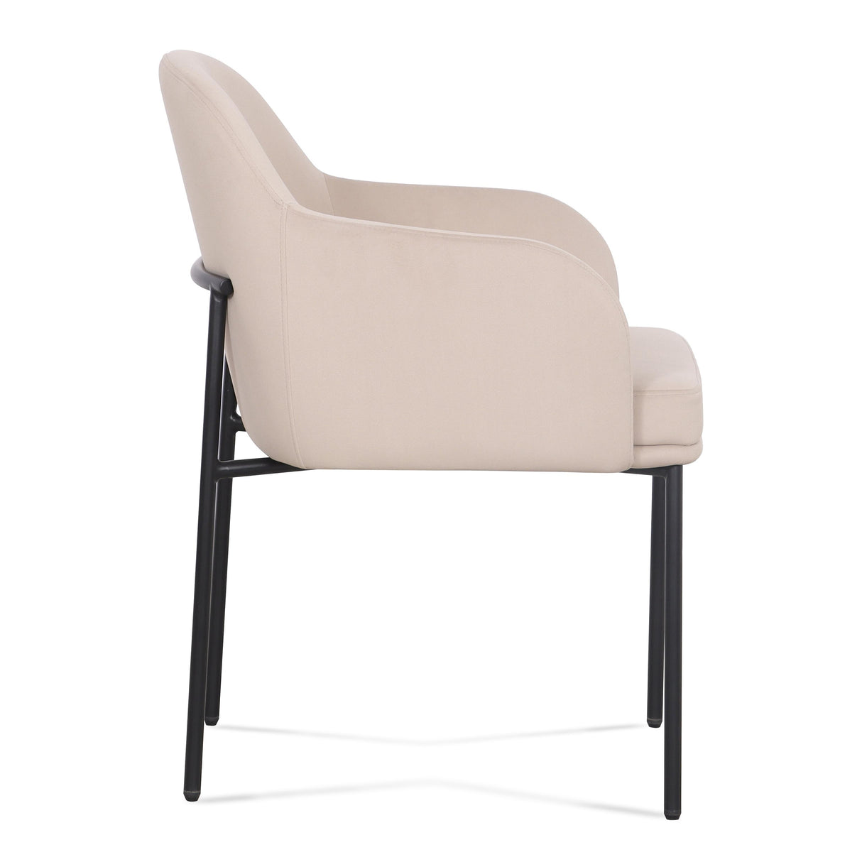 TOV Sydney Taupe Performance Velvet Armchair Set of 2