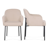 TOV Sydney Taupe Performance Velvet Armchair Set of 2