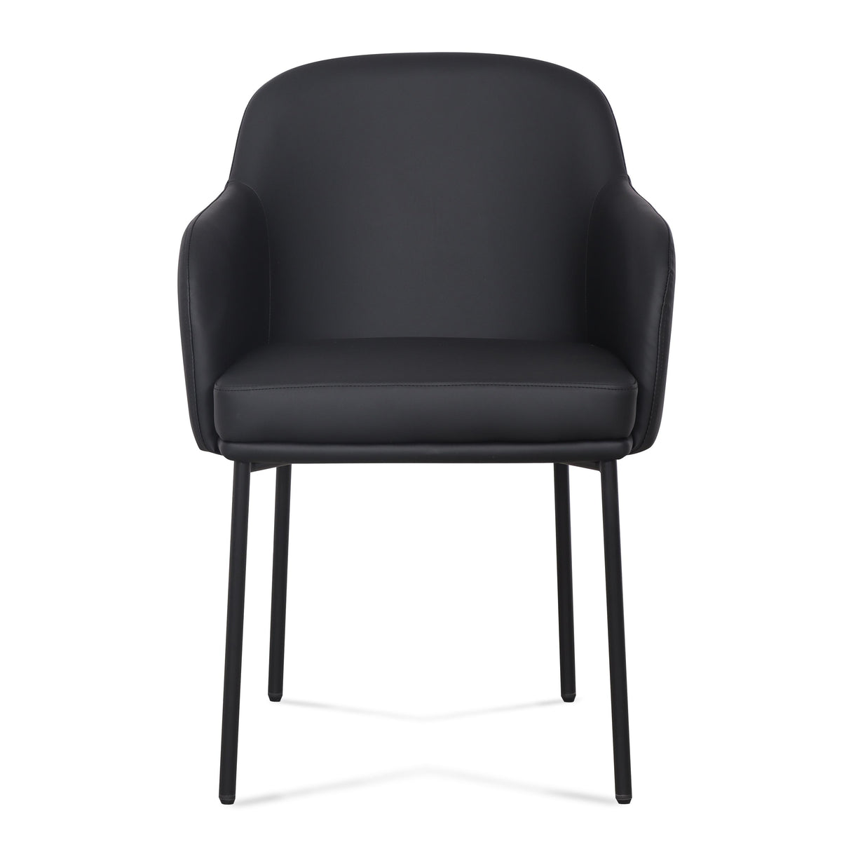 TOV Sydney Black Performance Vegan Leather Armchair Set of 2
