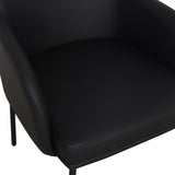 TOV Sydney Black Performance Vegan Leather Armchair Set of 2