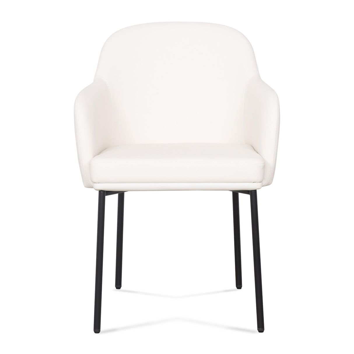 TOV Sydney Cream Performance Vegan Leather Armchair Set of 2
