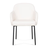 TOV Sydney Cream Performance Vegan Leather Armchair Set of 2