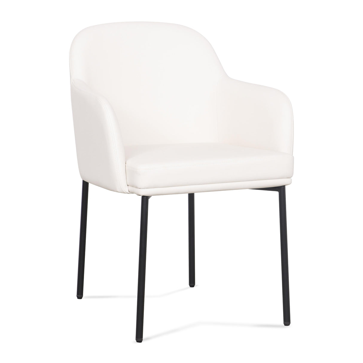 TOV Sydney Cream Performance Vegan Leather Armchair Set of 2