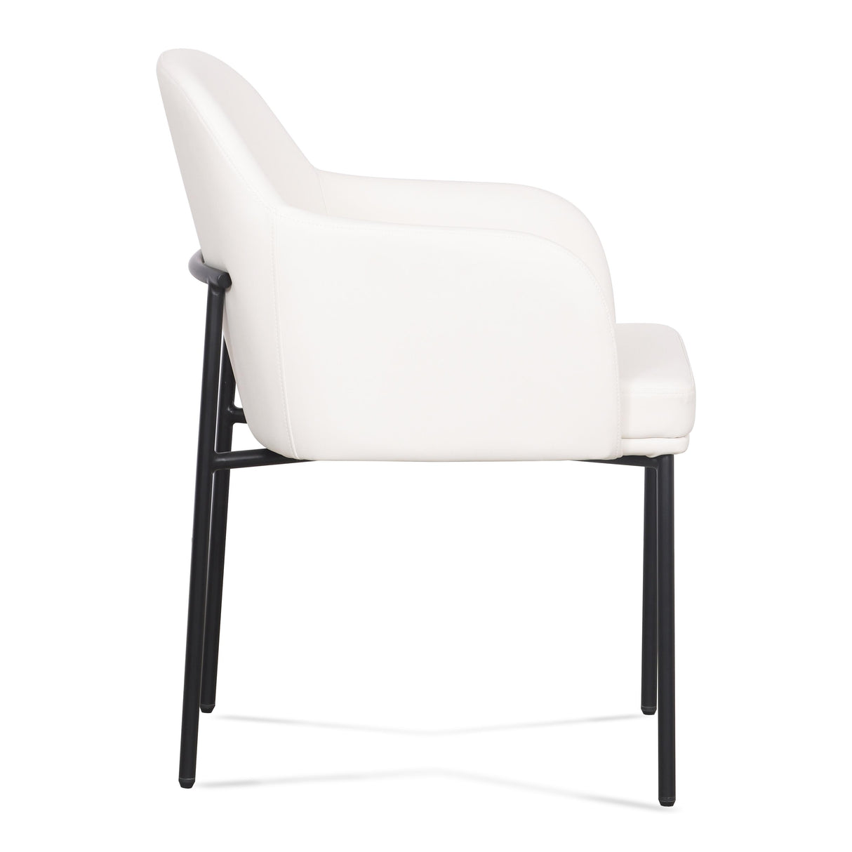 TOV Sydney Cream Performance Vegan Leather Armchair Set of 2