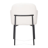 TOV Sydney Cream Performance Vegan Leather Armchair Set of 2