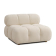 TOV Calliope Cream Performance Velvet Modular Armless Chair