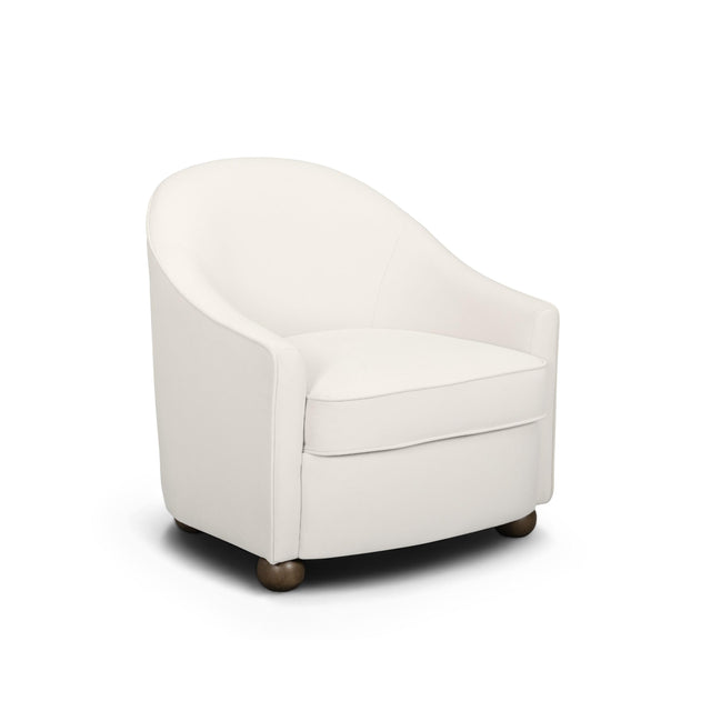TOV Cettie Cream Velvet Accent Chair