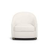 TOV Cettie Cream Velvet Accent Chair