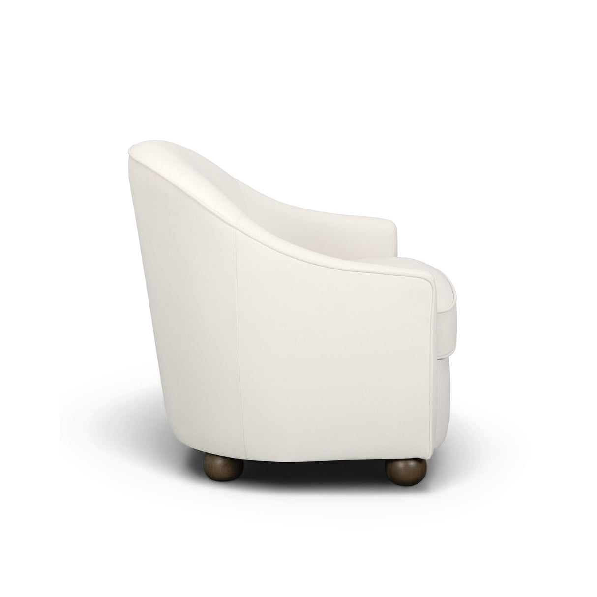TOV Cettie Cream Velvet Accent Chair