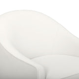 TOV Cettie Cream Velvet Accent Chair