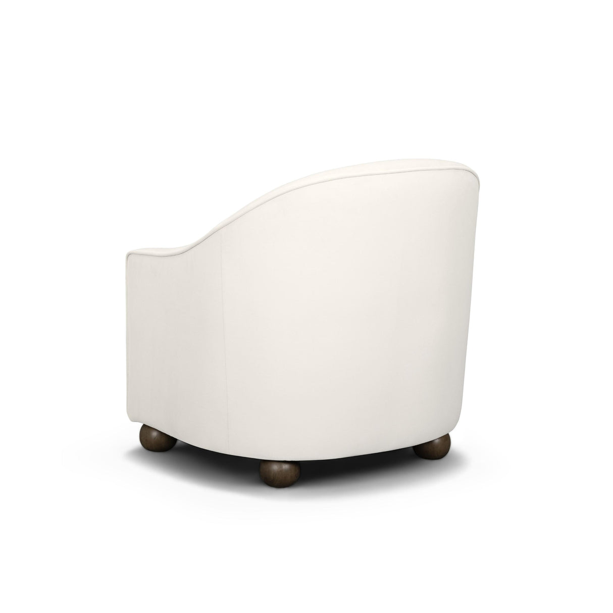 TOV Cettie Cream Velvet Accent Chair