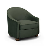 TOV Cettie Green Velvet Accent Chair