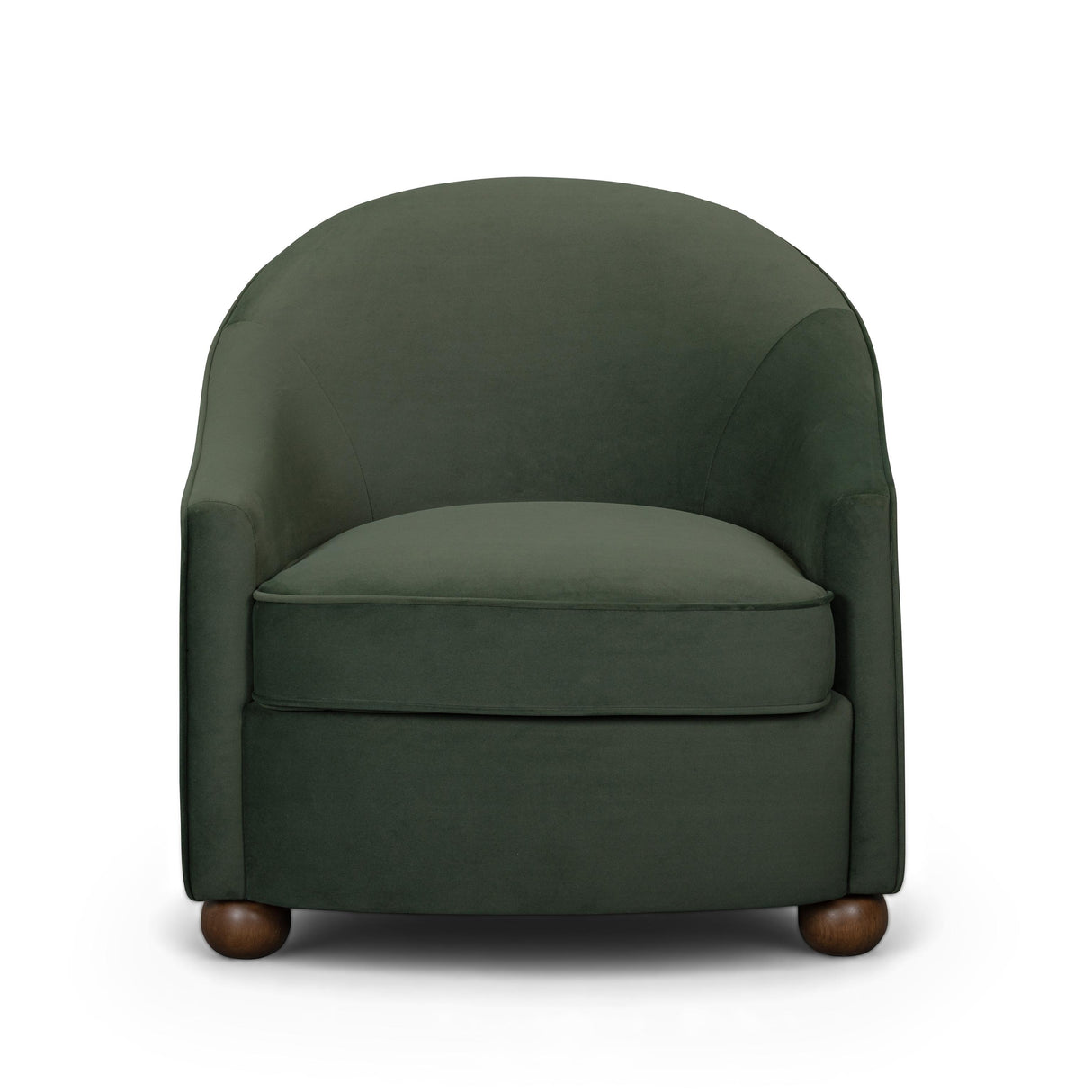TOV Cettie Green Velvet Accent Chair