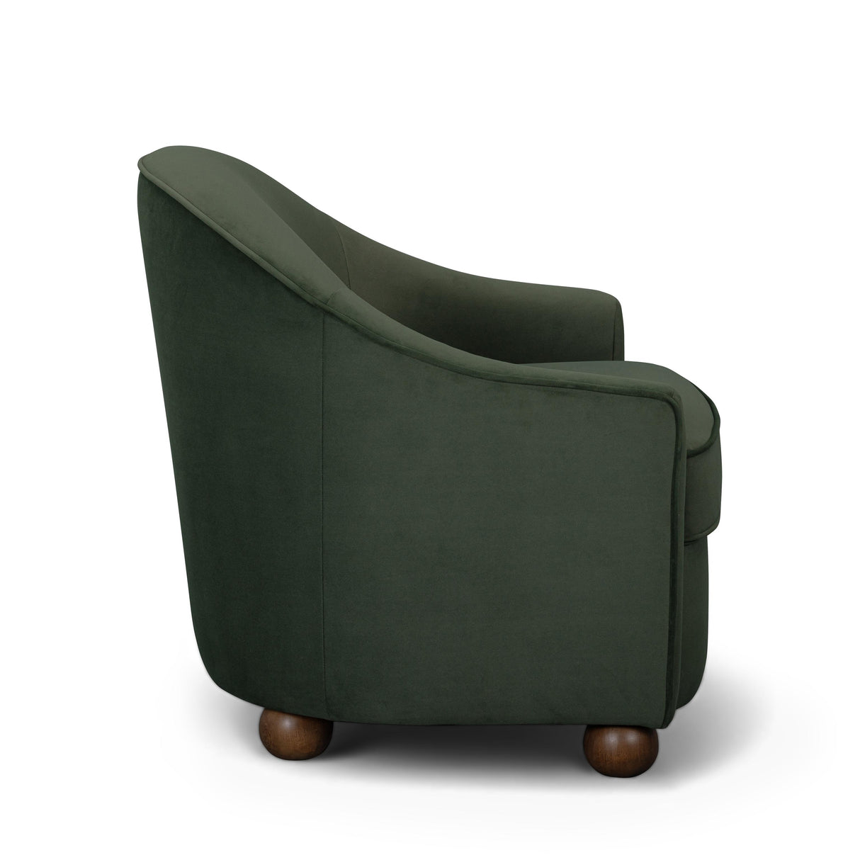 TOV Cettie Green Velvet Accent Chair