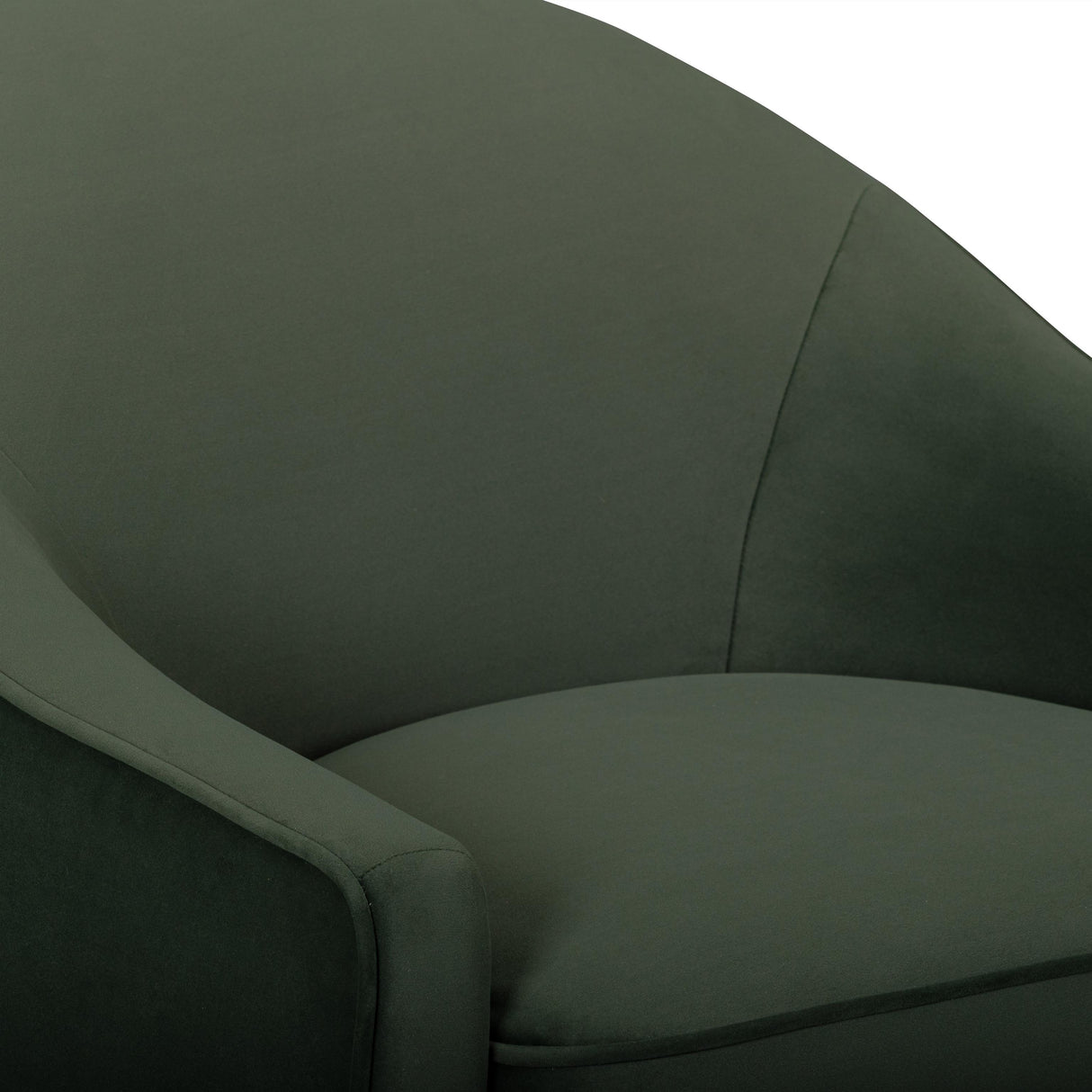 TOV Cettie Green Velvet Accent Chair