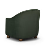 TOV Cettie Green Velvet Accent Chair