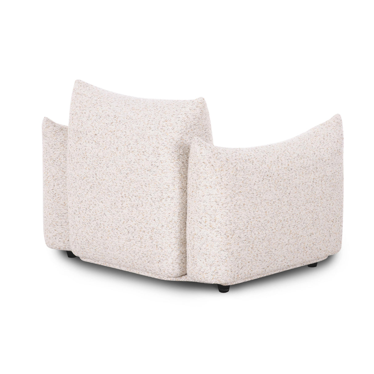 TOV Saint Tropez Nubby Fabric Armchair in Sand