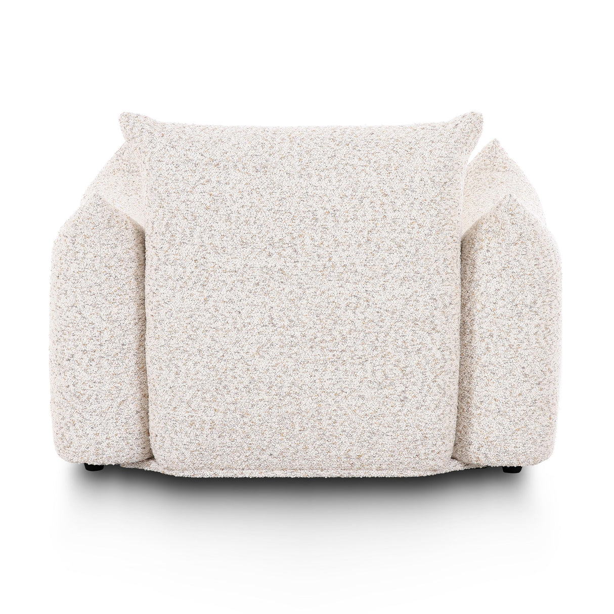 TOV Saint Tropez Nubby Fabric Armchair in Sand