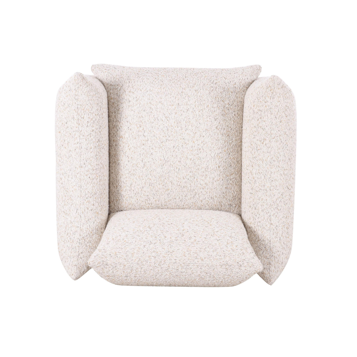TOV Saint Tropez Nubby Fabric Armchair in Sand
