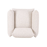 TOV Saint Tropez Nubby Fabric Armchair in Sand