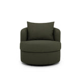 TOV Silvi Kale Green Boucle Swivel Chair
