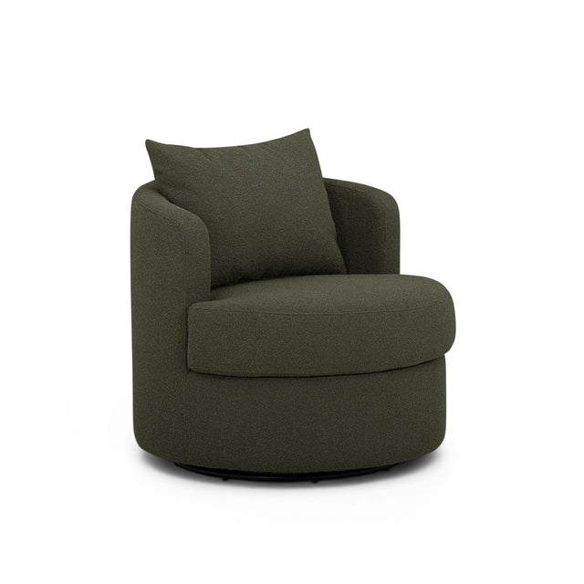 TOV Silvi Kale Green Boucle Swivel Chair