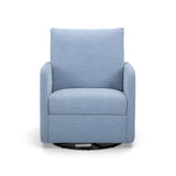 TOV Nancy "Easy Clean" Chambray Blue Chenille Nursing Chair